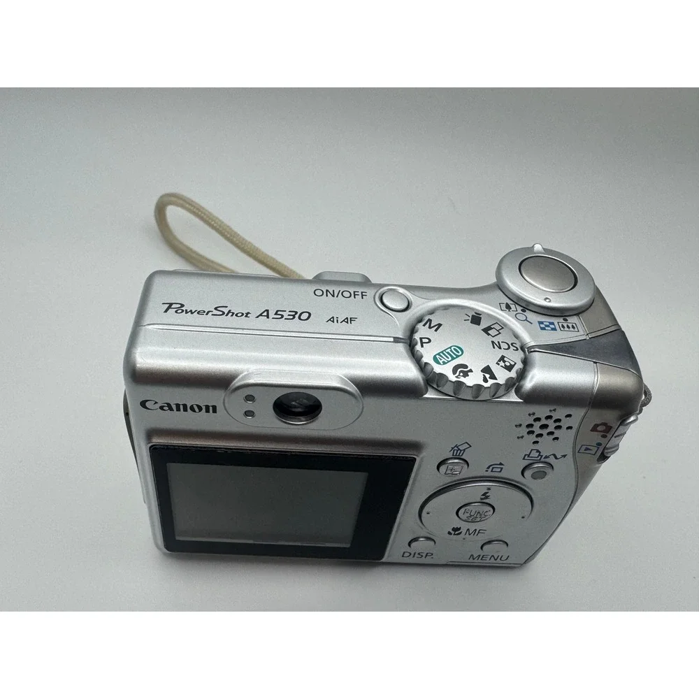 Canon PowerShot A530 Digital Camera Silver 5.0MP 4x Optical Zoom Digicam Case